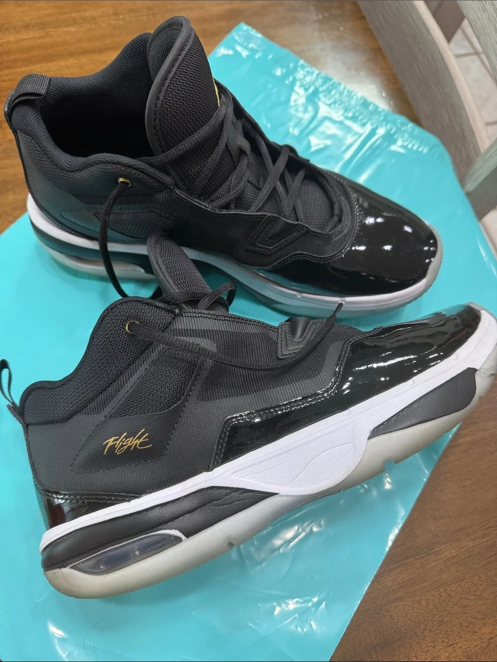 Jordan Stay Loyal 3 Black White Merallic Gold Men’s Mid-Top Sneakers